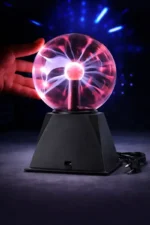 Lampe plasma tactile de 25 cm avec effets lumineux interactifs. Idéale pour la décoration scientifique et moderne, cette lampe crée des effets visuels impressionnants grâce à ses décharges électriques.