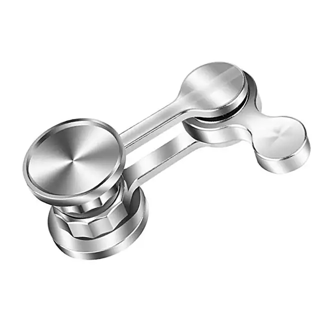 Stainless steel magnetic stirring bar for laboratory use, ideal for mixing liquids in scientific experiments.