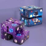 Space-themed educational toy blocks with astronaut and rocket illustrations, designed for kids' learning and play.