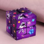 Colorful space-themed robot puzzle cube with planets and stars, perfect for educational play and brain development.