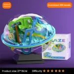 Engaging 3D marble maze puzzle with vibrant tracks and multiple levels for educational fun and skill development. Perfect for kids and adults to challenge their problem-solving abilities.
