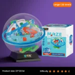 Maze Ball Puzzle Game with 138 Levels, Educational Science Toy.