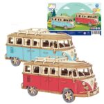Durable wooden toy buses with colorful designs for children’s play and learning. Perfect for educational activities, imaginative play, and decorative purposes. Safe, eco-friendly, and easy to assemble.