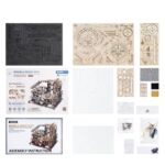 Detailed image of Marble Night City science and educational toy kit components.