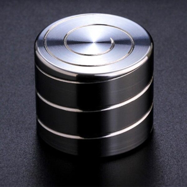 Stainless steel magnetic stirring bar used in laboratory experiments for mixing liquids efficiently.