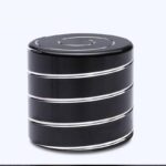 Portable Black Spiral Storage Container for Science Supplies.