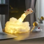 Educational Space Rocket Model with Smoke Simulation.