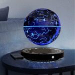 Interactive star constellation globe projecting detailed celestial maps onto a spherical surface, perfect for astronomy enthusiasts and educational purposes.