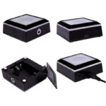 Compact light sensor module with power button, ideal for science experiments and educational projects, featuring a sleek black design and easy-to-use interface.