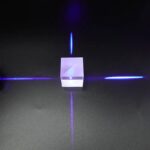 Laser Light Reflection Experiment with Mirror Cube.