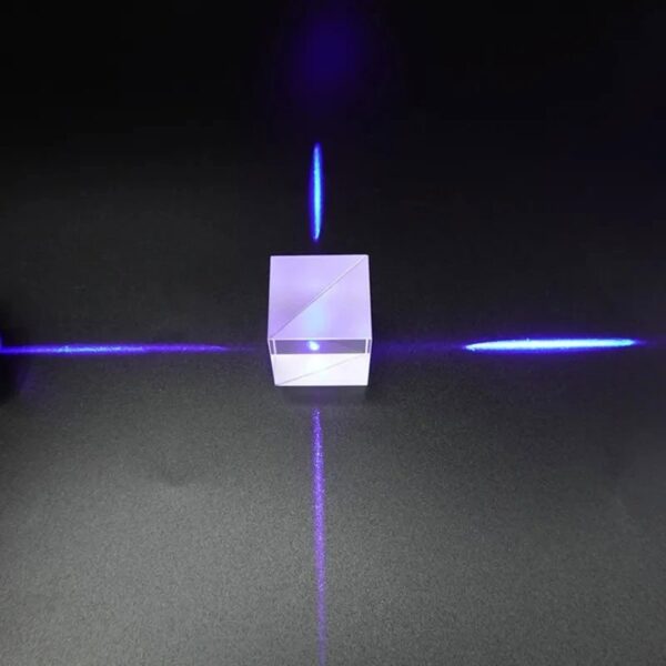 Laser Light Reflection Experiment with Mirror Cube.