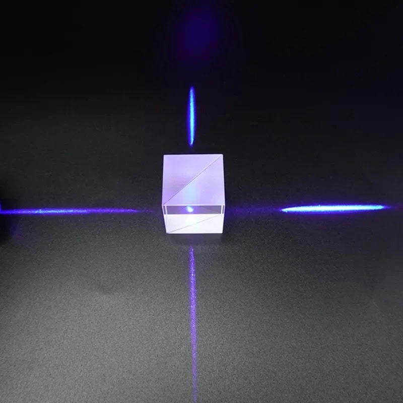 Laser Light Reflection Experiment with Mirror Cube.