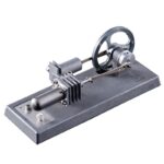 High-quality scientific demonstration model of a steam engine for educational purposes.