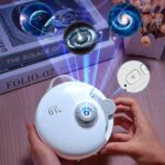 Interactive science galaxy projector displaying planets and cosmic visuals for educational and entertainment purposes.