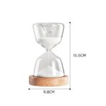 Sand Timer with Wooden Base for Science and Educational Use.