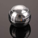 Shiny metallic magnetic sphere toy with a smooth, reflective surface, perfect for science decor and educational demonstrations.