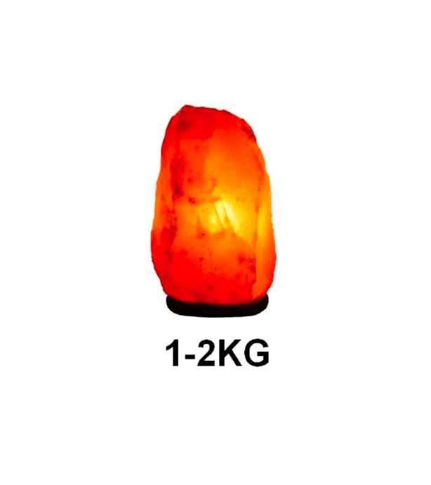 Himalayan Salt Lamp with Adjustable Weight Himalayan salt lamp emitting a warm, soothing glow, weighing between 1-2kg, perfect for home or office decor, and creating a calming atmosphere.