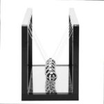 Newton's Cradle desktop physics toy demonstrating conservation of momentum and energy. Perfect for science enthusiasts, educational settings, and modern home decor.