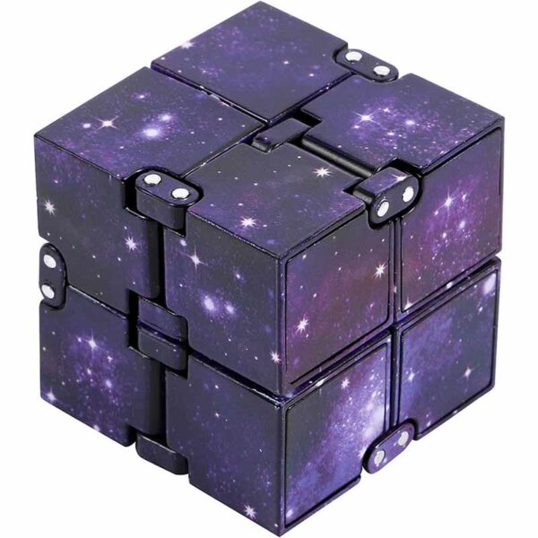 Galaxy Cube Puzzle with a cosmic galaxy print, perfect for science enthusiasts and puzzle lovers.