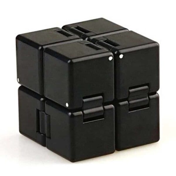 Black 3x3 cube puzzle toy for brain teasers, educational activities, and cognitive development. Compact, portable, and perfect for all ages to challenge problem-solving skills.