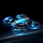 Advanced racing drone with LED lighting and aerodynamic design for high-speed flight. Perfect for drone enthusiasts and educational STEM projects.