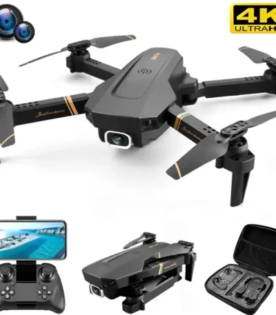 Advanced quadcopter drone with 4K Ultra HD camera for aerial photography and videography. Features foldable design, long battery life, and easy remote control for enthusiasts and professionals.