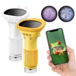 Interactive science gadgets with digital screens and colorful designs for educational fun.