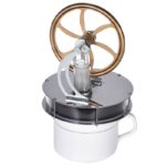 Educational magnetic motor science kit with rotating wheel and metal components, perfect for science experiments and STEM learning.