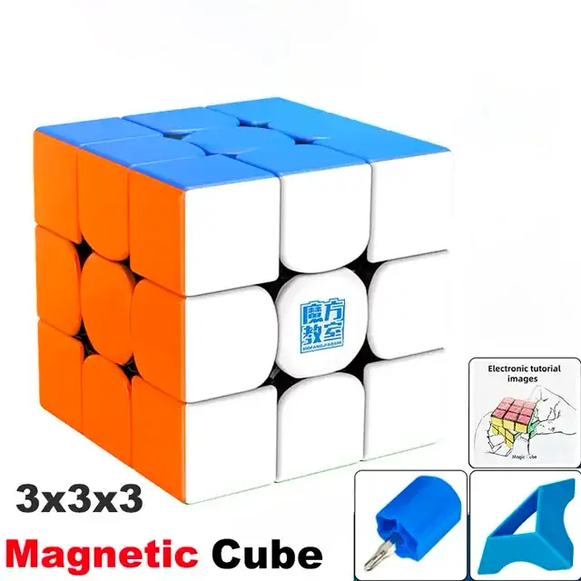 Magnetic 3x3x3 Cube Puzzle High-quality magnetic 3x3x3 cube for brain-teasing fun and skill development. Perfect for puzzle enthusiasts and educational purposes, featuring smooth rotation and strong magnets for enhanced perform.