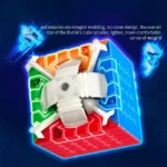 Colorful illuminated Rubik's Cube accessories with integrated molding, designed to enhance the cube's appearance and feel, making it lighter and more comfortable to handle.