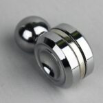 Precision magnetic bearing with steel balls for scientific experiments and educational demonstrations.