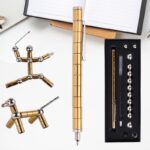 Magnetic science toy set with metal balls, rods, and a precision pen for educational experiments and STEM learning. Perfect for science enthusiasts and students.