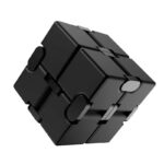A black magnetic puzzle cube with interlocking pieces, designed for educational and brain-teasing activities.