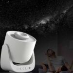 Advanced star projector for home astronomy and educational use, projecting realistic night sky scenes onto ceilings and walls.