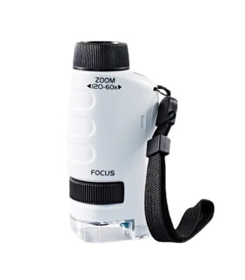 Zoom Microscope with Focus and Strap for Educational Use.