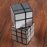 Reflective 3x3 mirror cube puzzle for brain teasers and mental challenges.