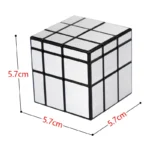Classic 3x3 Rubik's Cube puzzle toy for brain training and fun. Compact size of 5.7cm each side, ideal for all ages and skill levels.