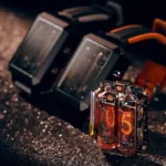 Vintage-style digital clock using nixie tubes displaying the time, perfect for science and tech enthusiasts.