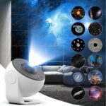 Innovative galaxy projector displaying stunning space scenes on bedroom walls, perfect for science enthusiasts and educational decor.