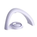Modern wireless computer mouse with ergonomic shape and smooth white finish, ideal for comfortable long-term use and seamless connectivity.