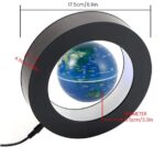 LED globe lamp with a 6.5cm diameter, featuring a realistic Earth map projection. Perfect for educational decor and science enthusiasts.