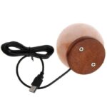 USB-powered Earthquake Sensor with Wooden Base.