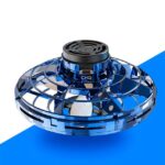 Robotic insect toy with a transparent blue shell and black top, designed for educational and entertainment purposes.