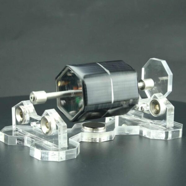 High-quality micro motor with transparent acrylic base and mounting brackets, ideal for science projects and educational demonstrations. Compact design suitable for various science gadgets and experim.