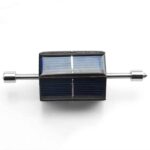 Transparent solar cell demonstration model showing light absorption and energy conversion, ideal for educational science projects and classroom experiments.