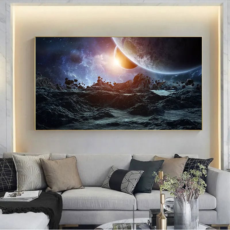 Science Gadgets | Science Decor & Educational Toys Shop Astronomical space scene with planets and stars, perfect for science-themed decor.