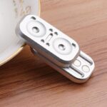Small metallic speaker model with detailed components, ideal for science decor and educational demonstrations.