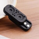 Bluetooth portable speaker for outdoor and indoor use, featuring a sleek black finish and easy-to-use controls. Perfect for science-themed decor and educational demonstrations.