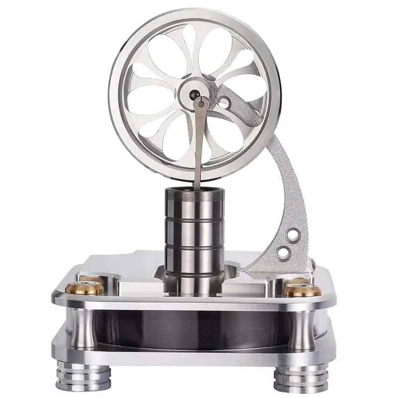 Magnetic Motor Science Kit Educational magnetic motor science kit demonstrating electromagnetic principles with a rotating wheel and metal components. Perfect for science experiments and STEM learning.