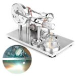 High-tech scientific demonstration device with glass and metal components for physics experiments.